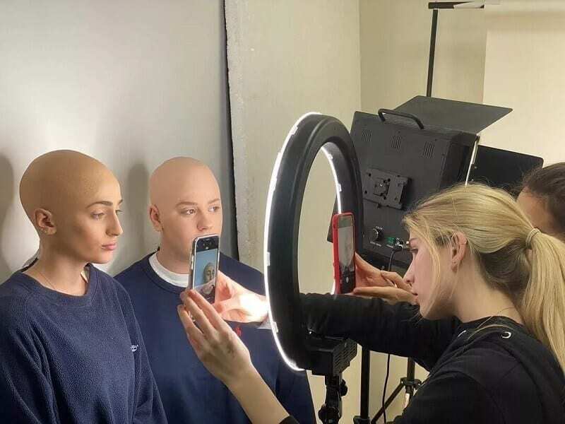 Makeup Course Baldcap Film Shoot