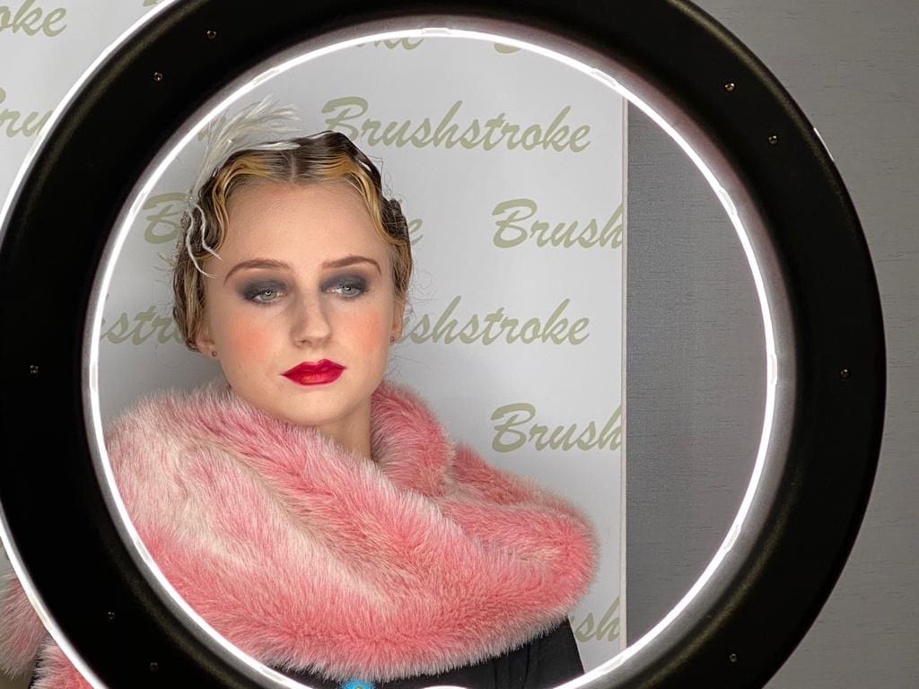 Period Makeup Pink Scaff Photoshoot make-up artist gallery 7 - Brushstroke