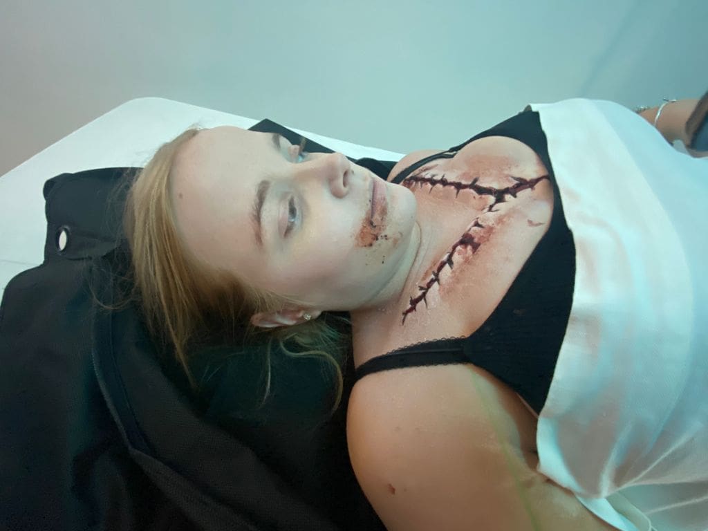 SFX Makeup Scars and Wounds Girl