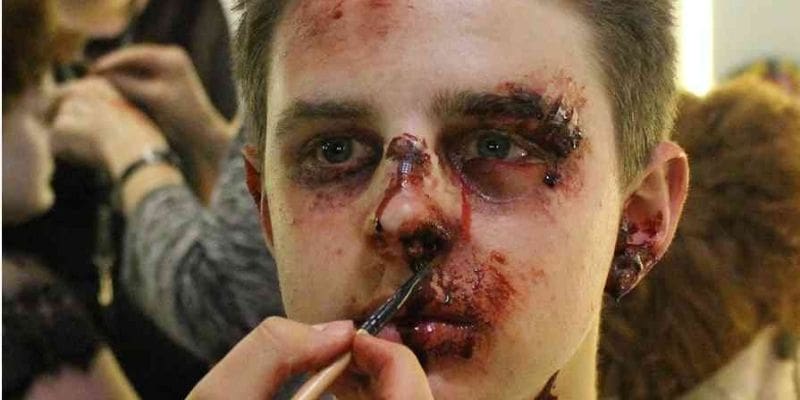 boy scars SFX makeup course