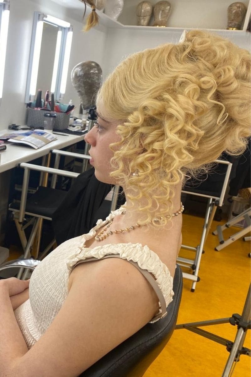 Girl with Wig Makeup