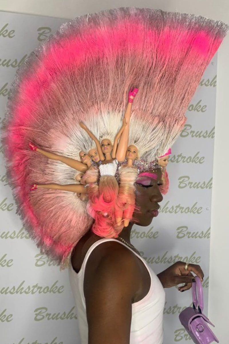 Fashion Makeup - Girl with Pink Unicorn Hair