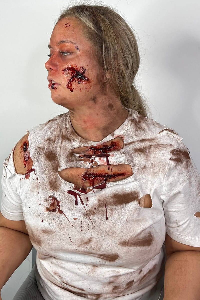 Girl with lacerations SFX
