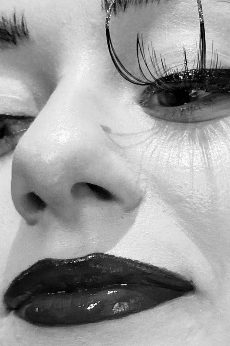 Black and White - peacock eyelashes
